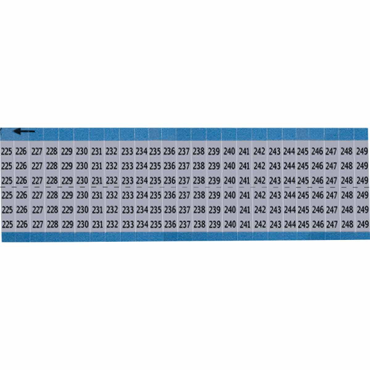 WIRE MARKER, 1.5 IN H AF-225-249-SC-PK