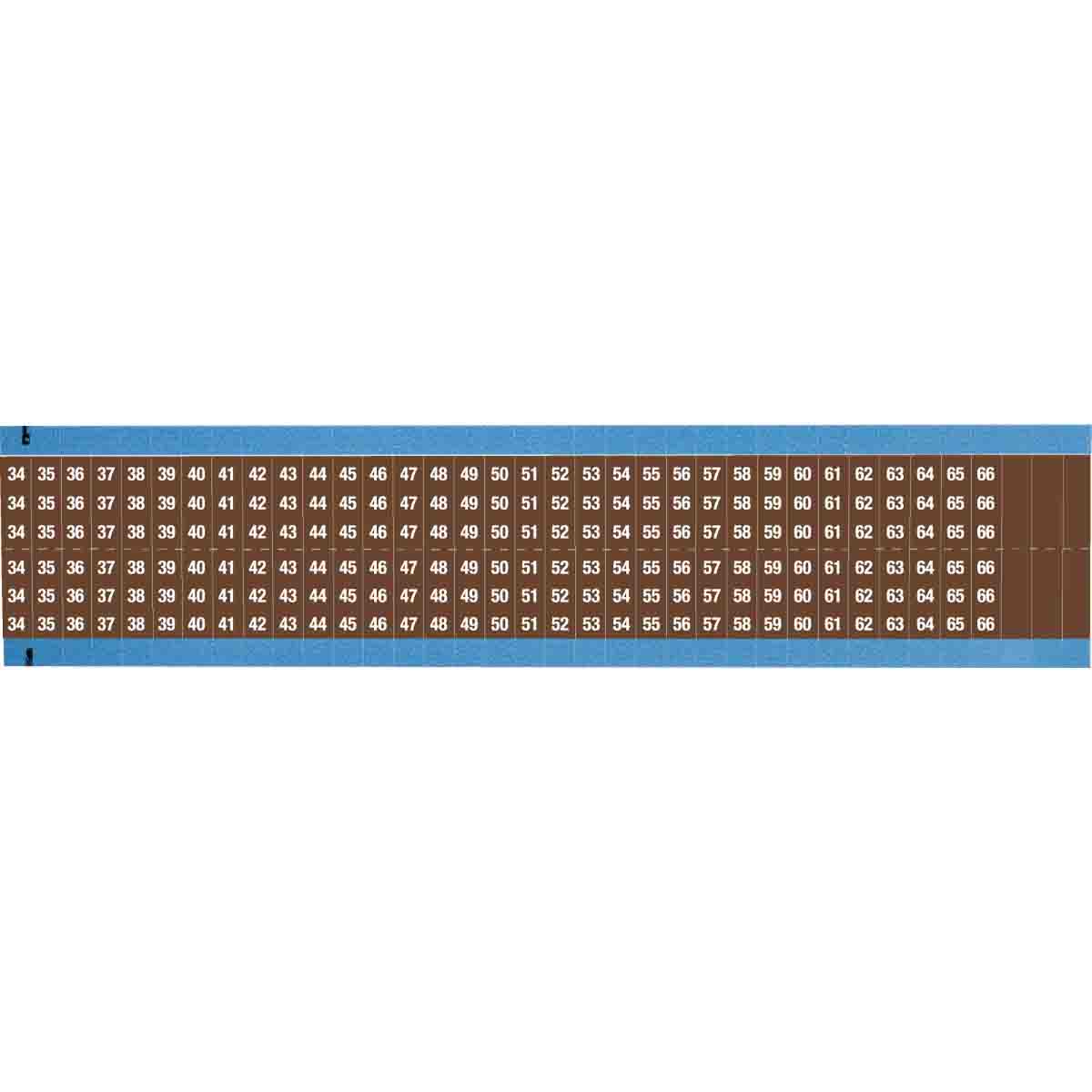 WIRE MARKER, 1.5 IN H WM-34-66-BR-SC-PK