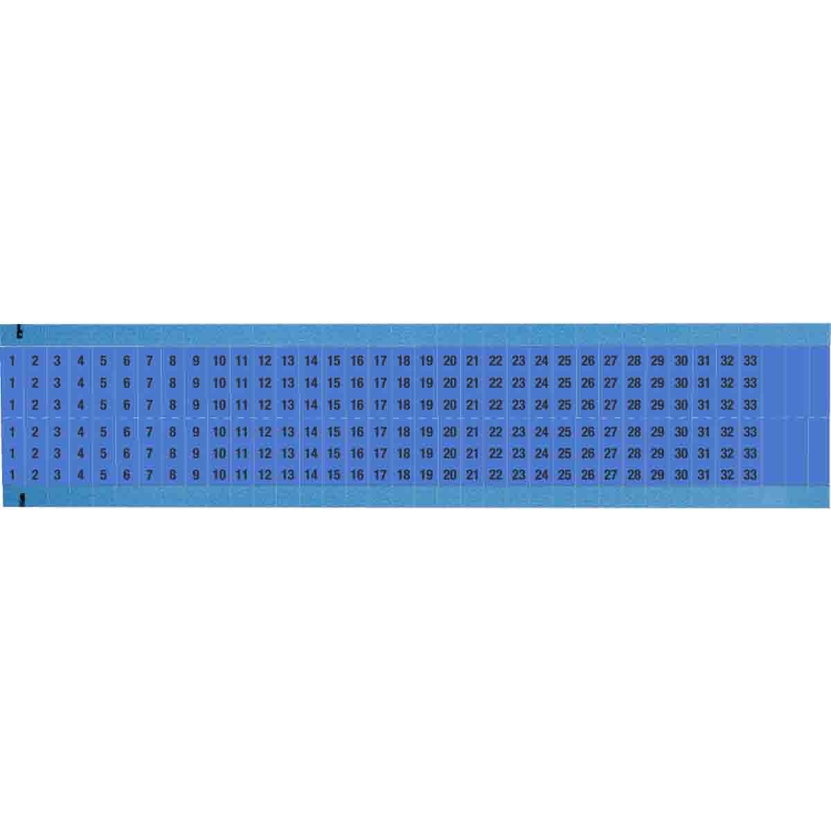 WIRE MARKER, 1.5 IN H WM-1-33-BL-SC-PK