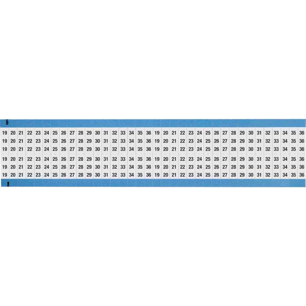 WIRE MARKER, 1.5 IN H WM-19-36-SC-PK