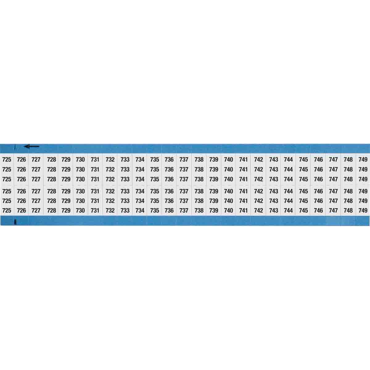 WIRE MARKER, 1.5 IN H WM-725-749-SC-PK