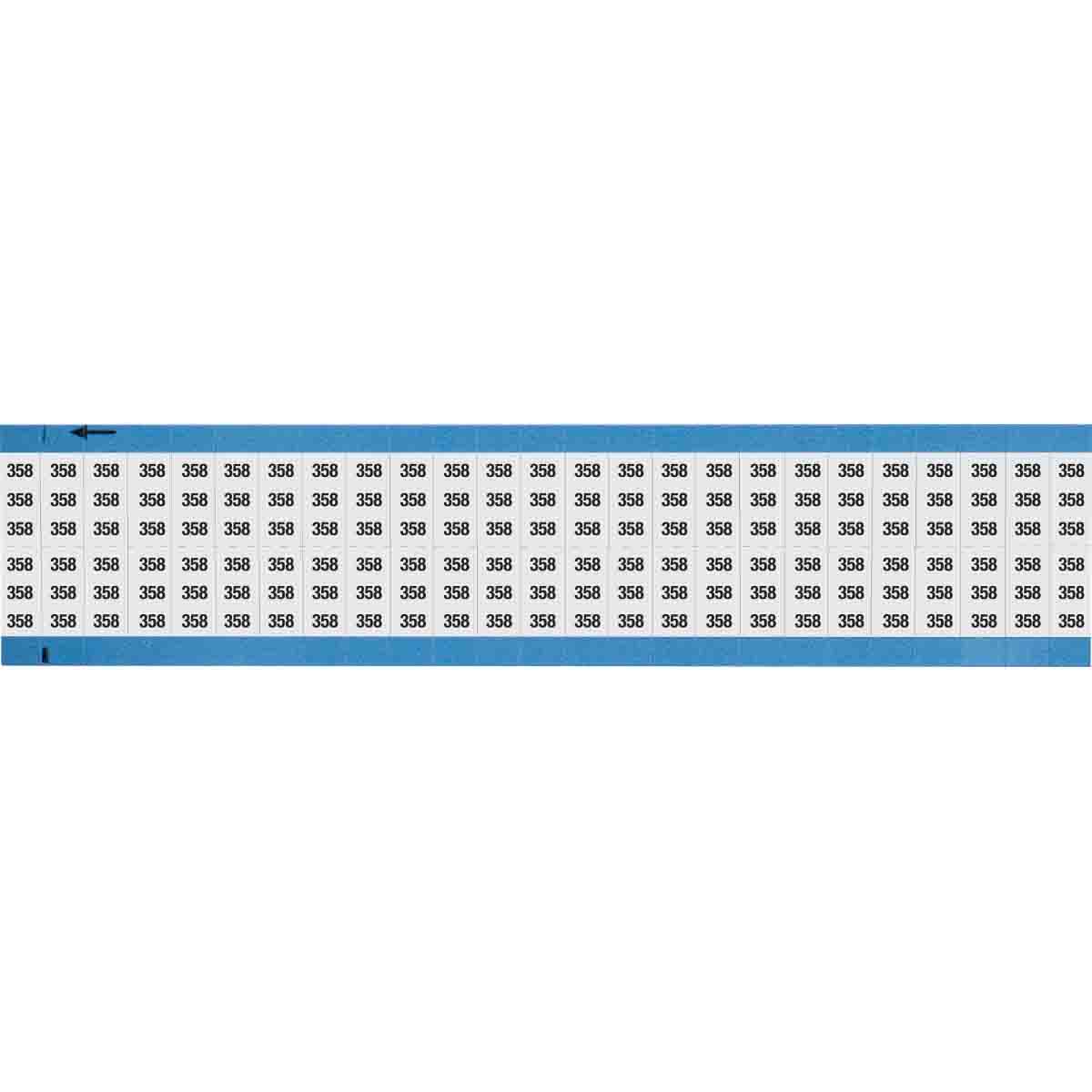WIRE MARKER, 0.75 IN HX0.36 IN W