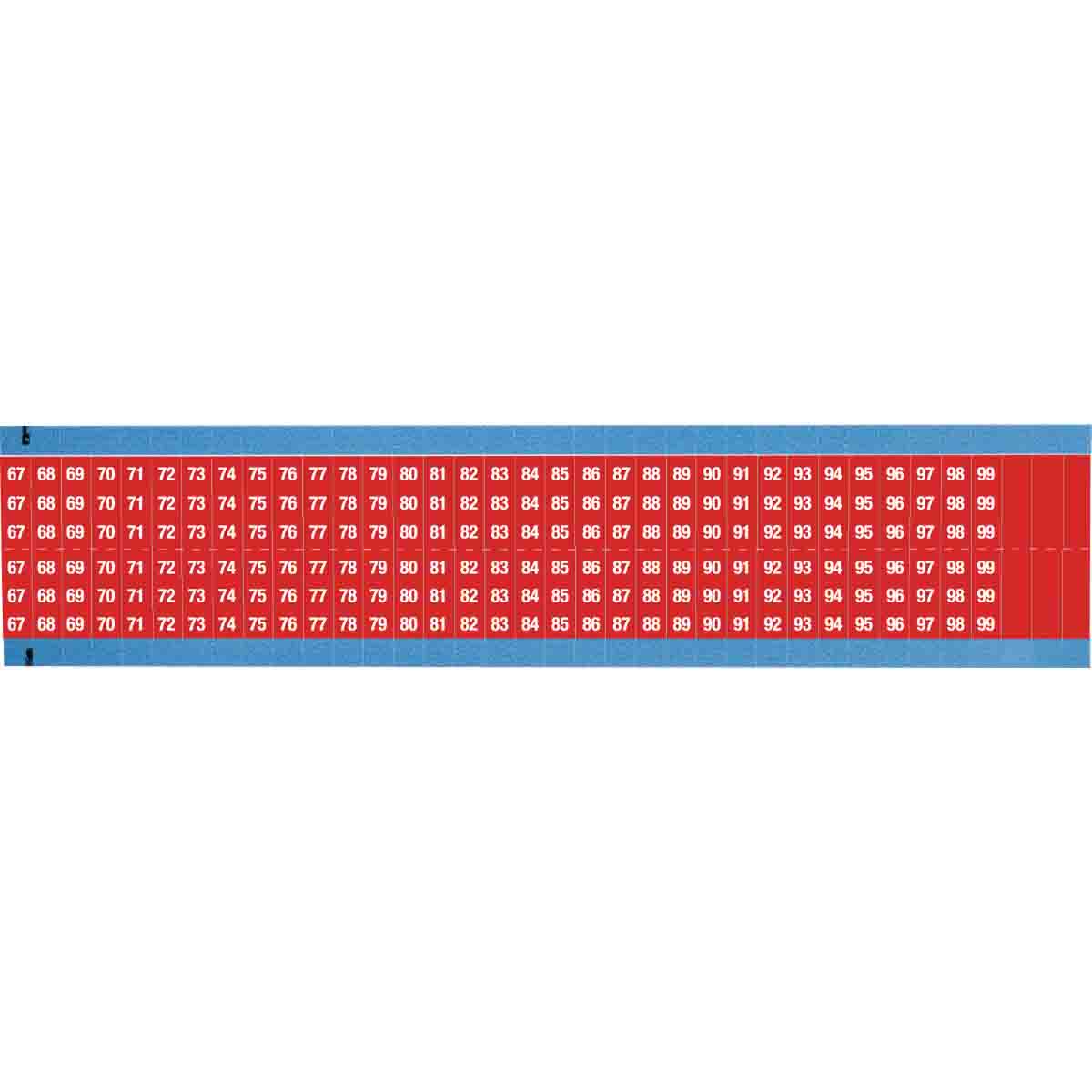 WIRE MARKER, 1.5 IN H WM-67-99-RD-SC-PK