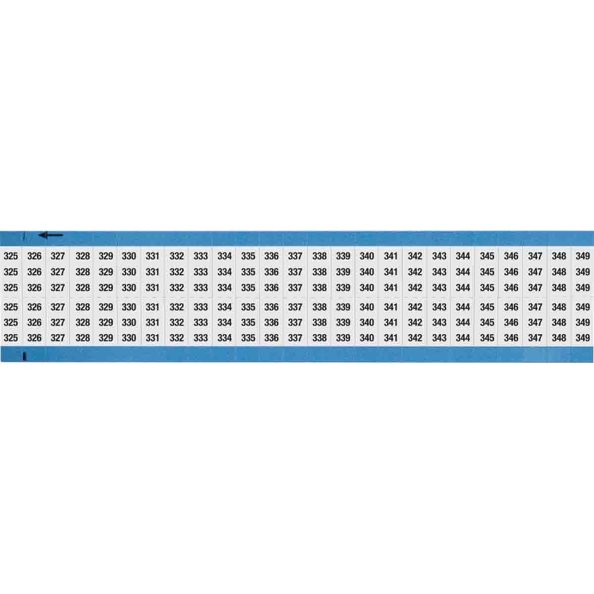 WIRE MARKER, 1.5 IN H WM-325-349-SC-PK