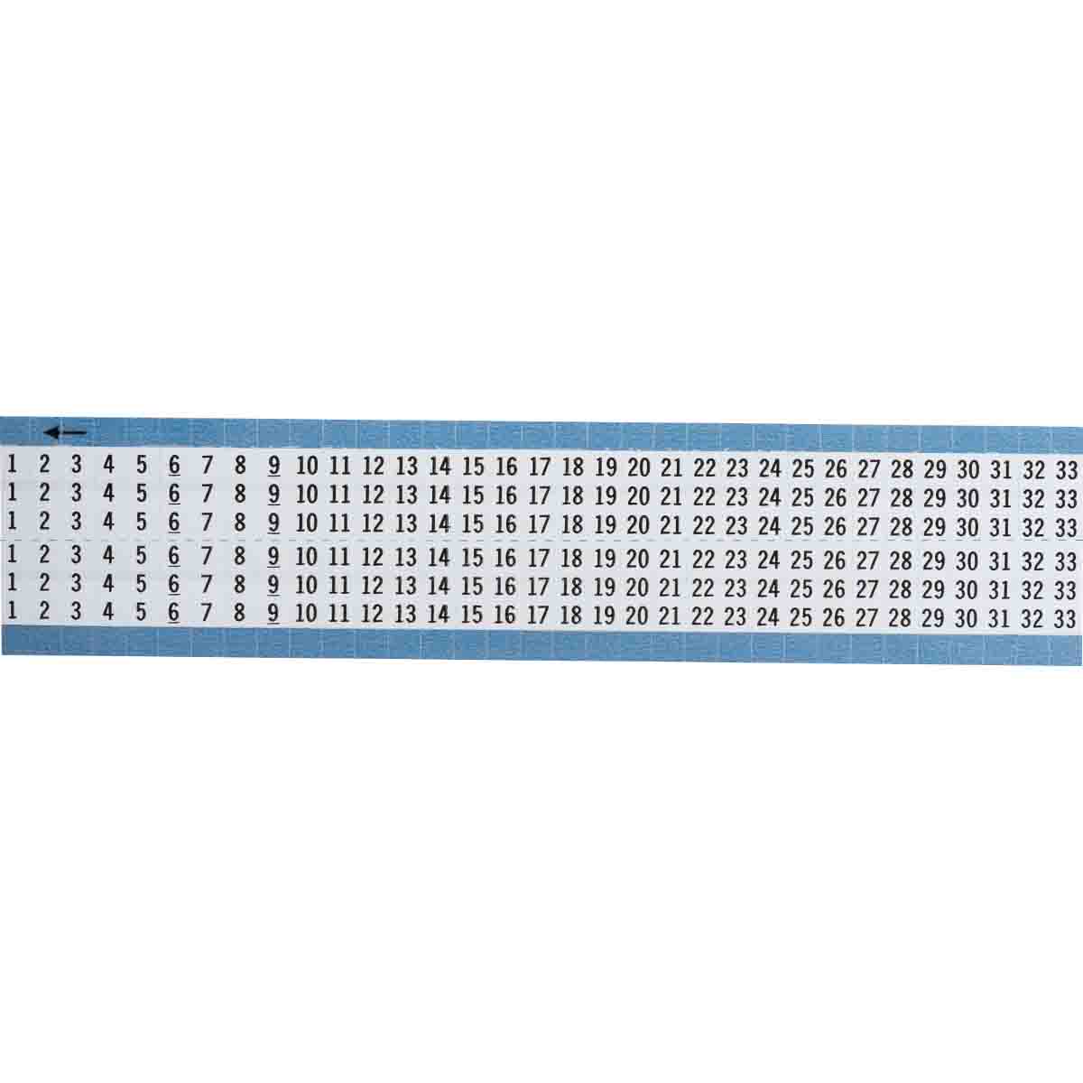 WIRE MARKER, 1.5 IN H TWM-1-33-SC-PK