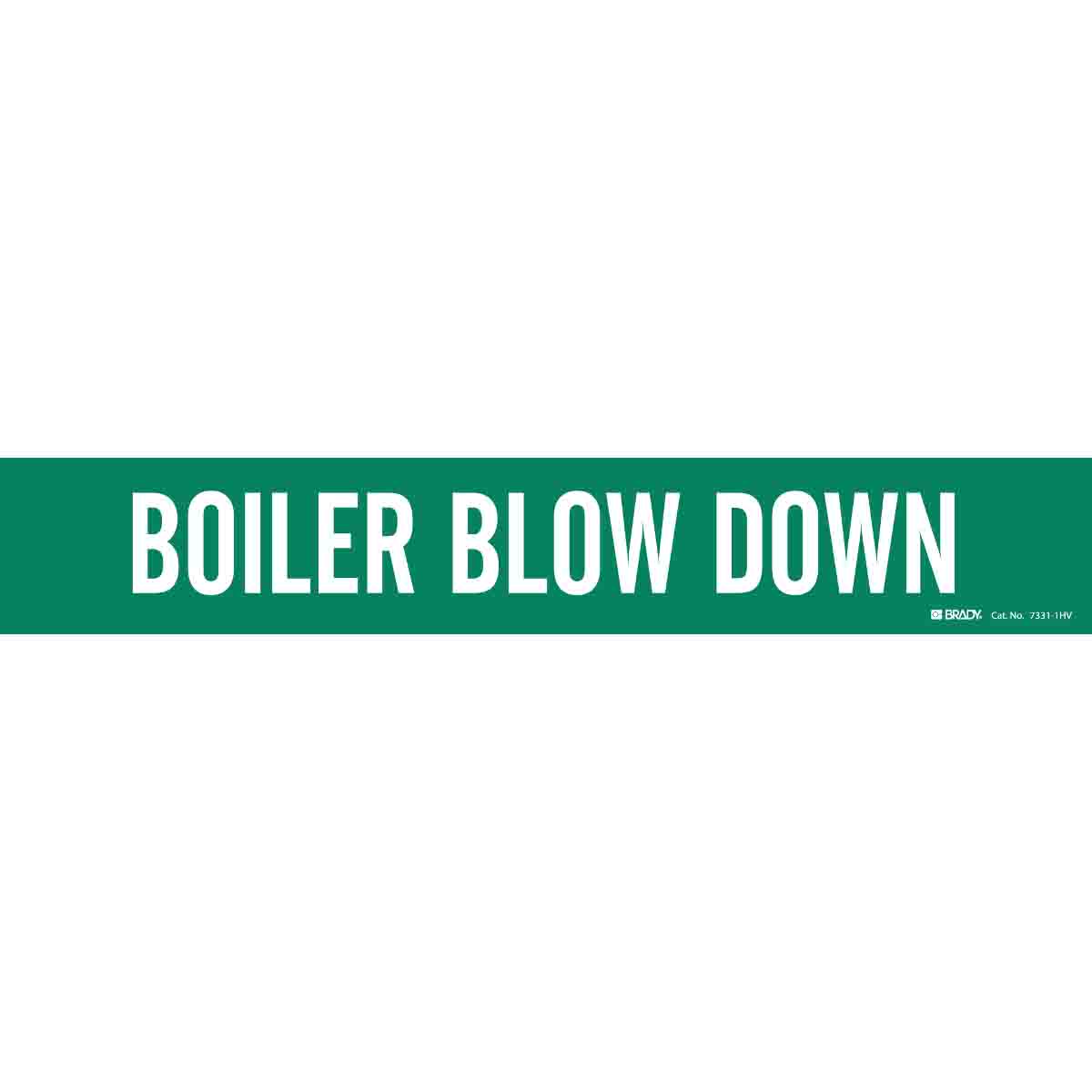 BOILER BLOW DOWN WHITE / GREEN