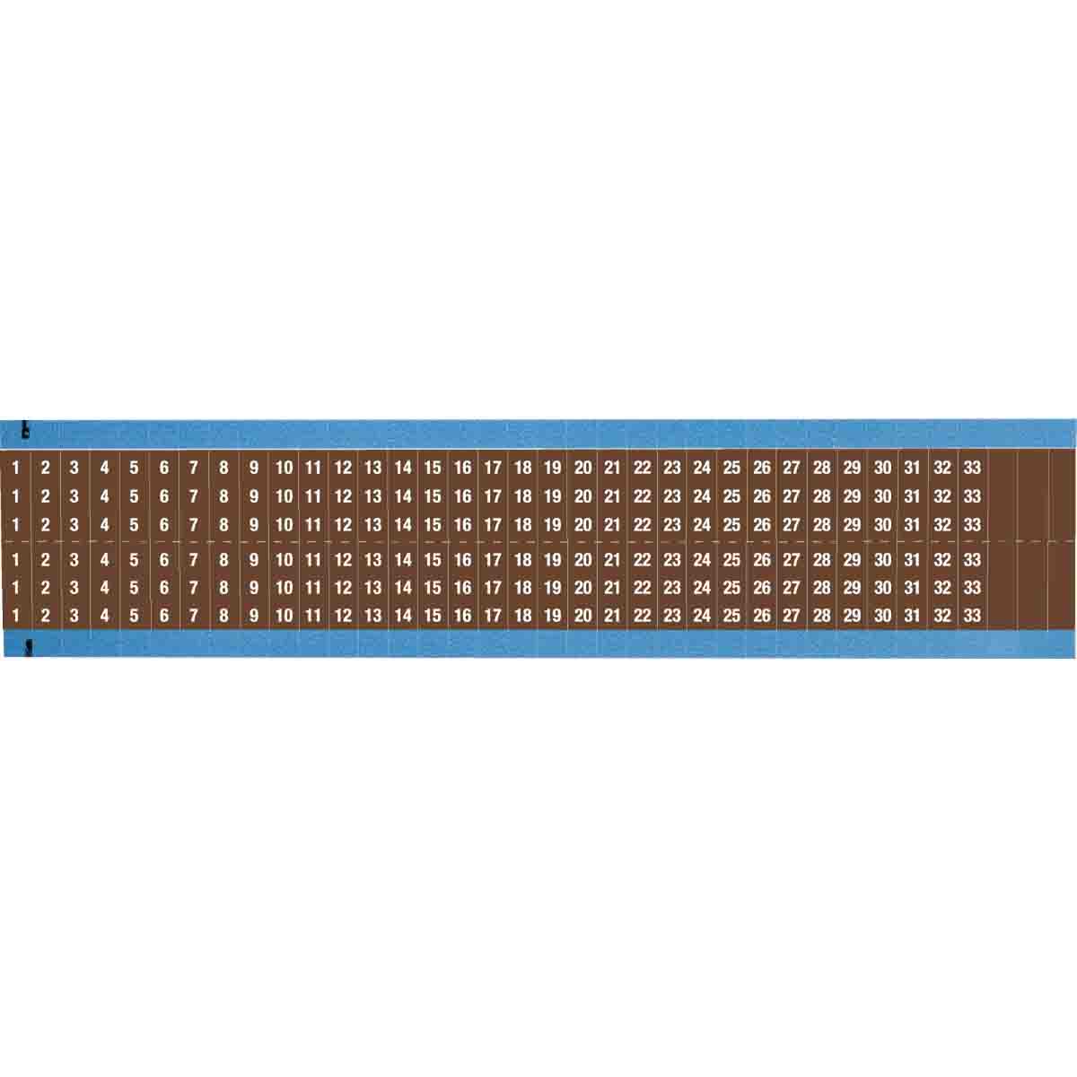 WIRE MARKER, 1.5 IN H WM-1-33-BR-SC-PK