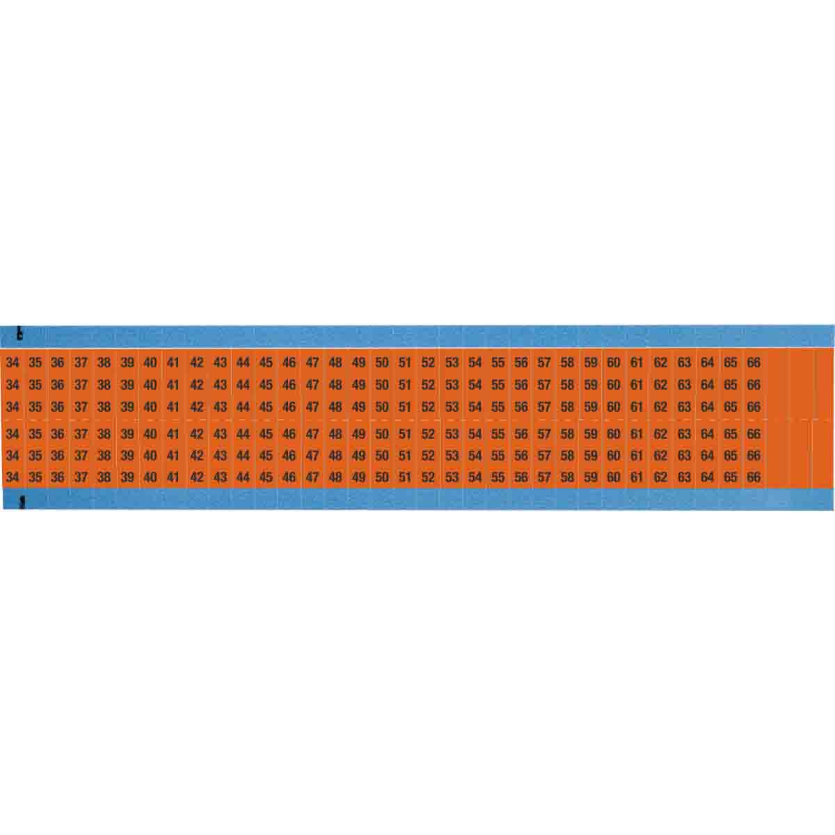 WIRE MARKER, 1.5 IN H WM-34-66-OR-SC-PK