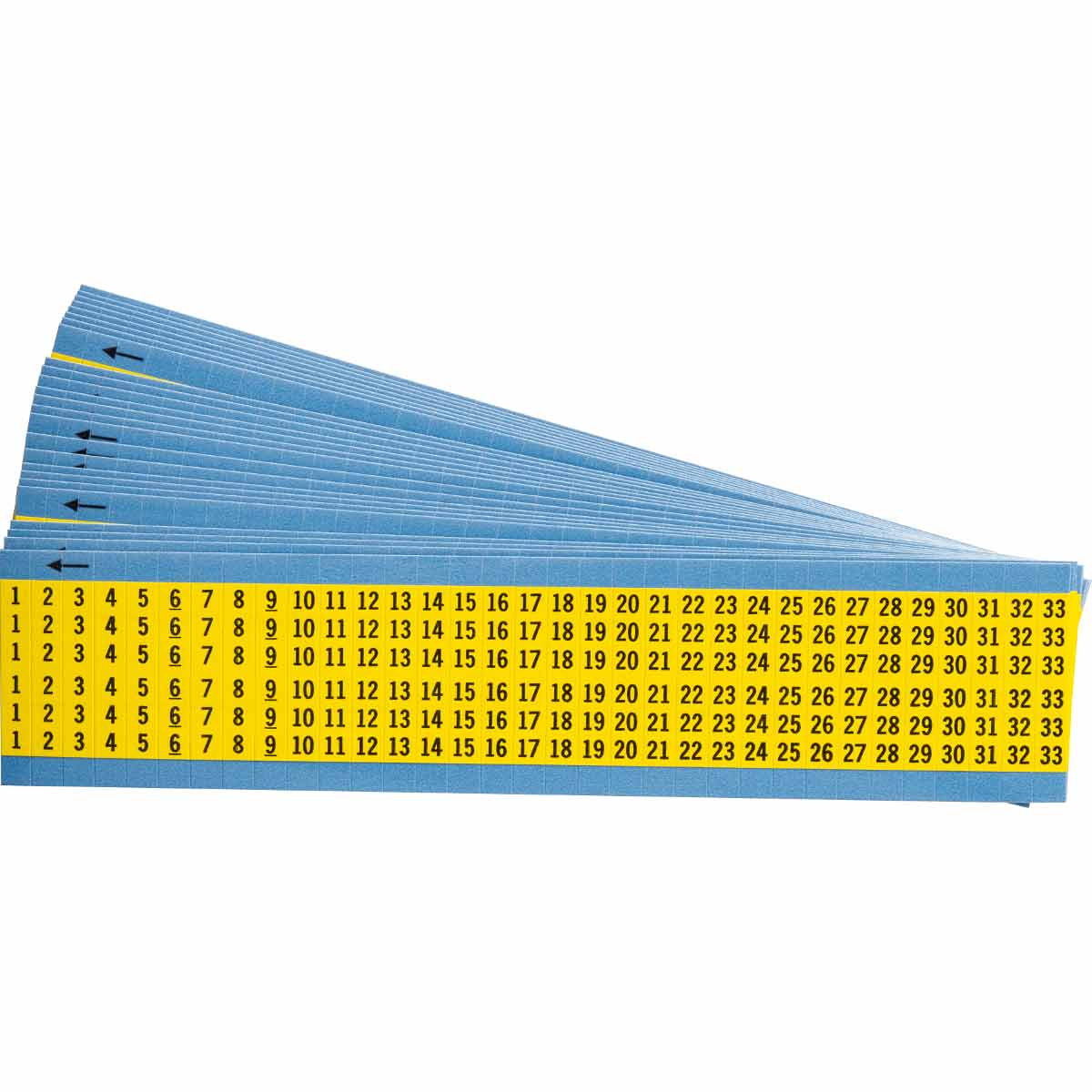 WIRE MARKER, 1.5 IN H WM-1-33-YL-PK