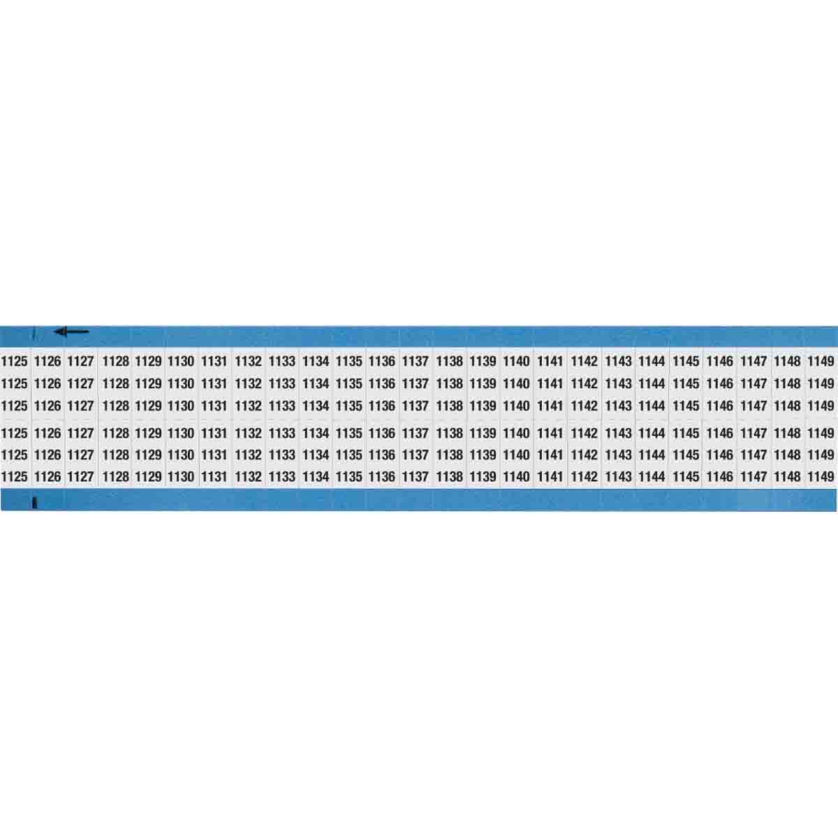 WIRE MARKER, 1.5 IN H WM-1125-1149-SC-PK