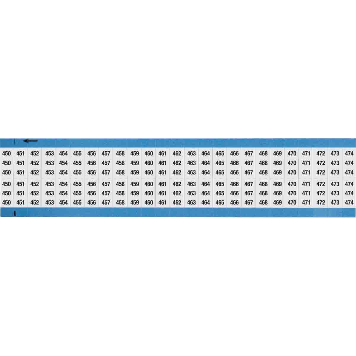 WIRE MARKER, 1.5 IN H WM-450-474-SC-PK