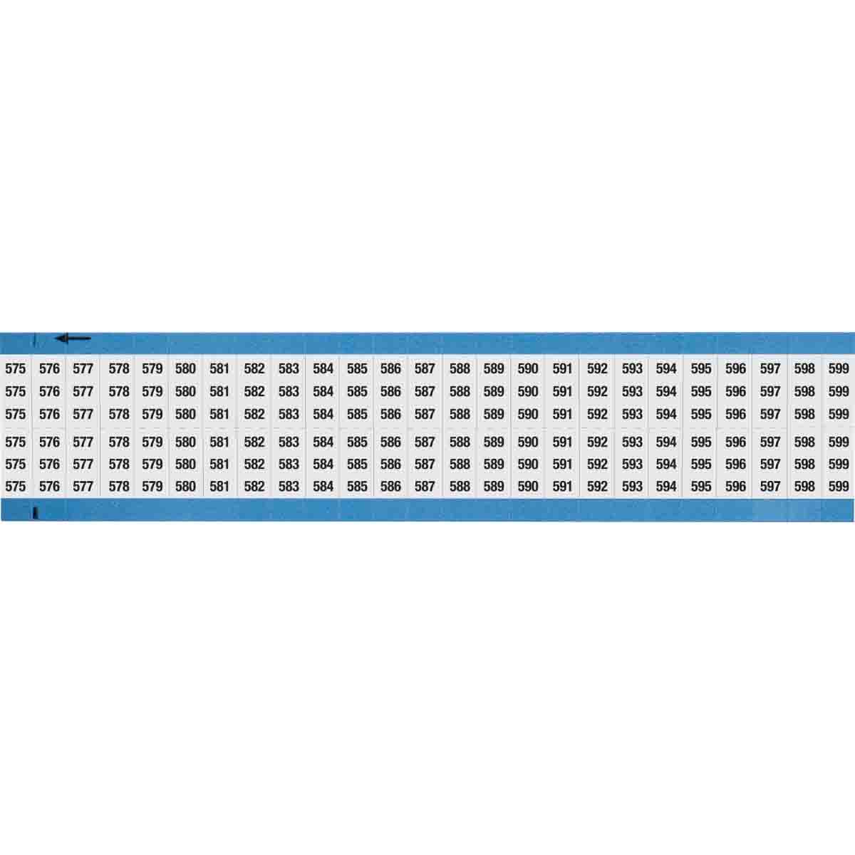 WIRE MARKER, 1.5 IN H WM-575-599-SC-PK