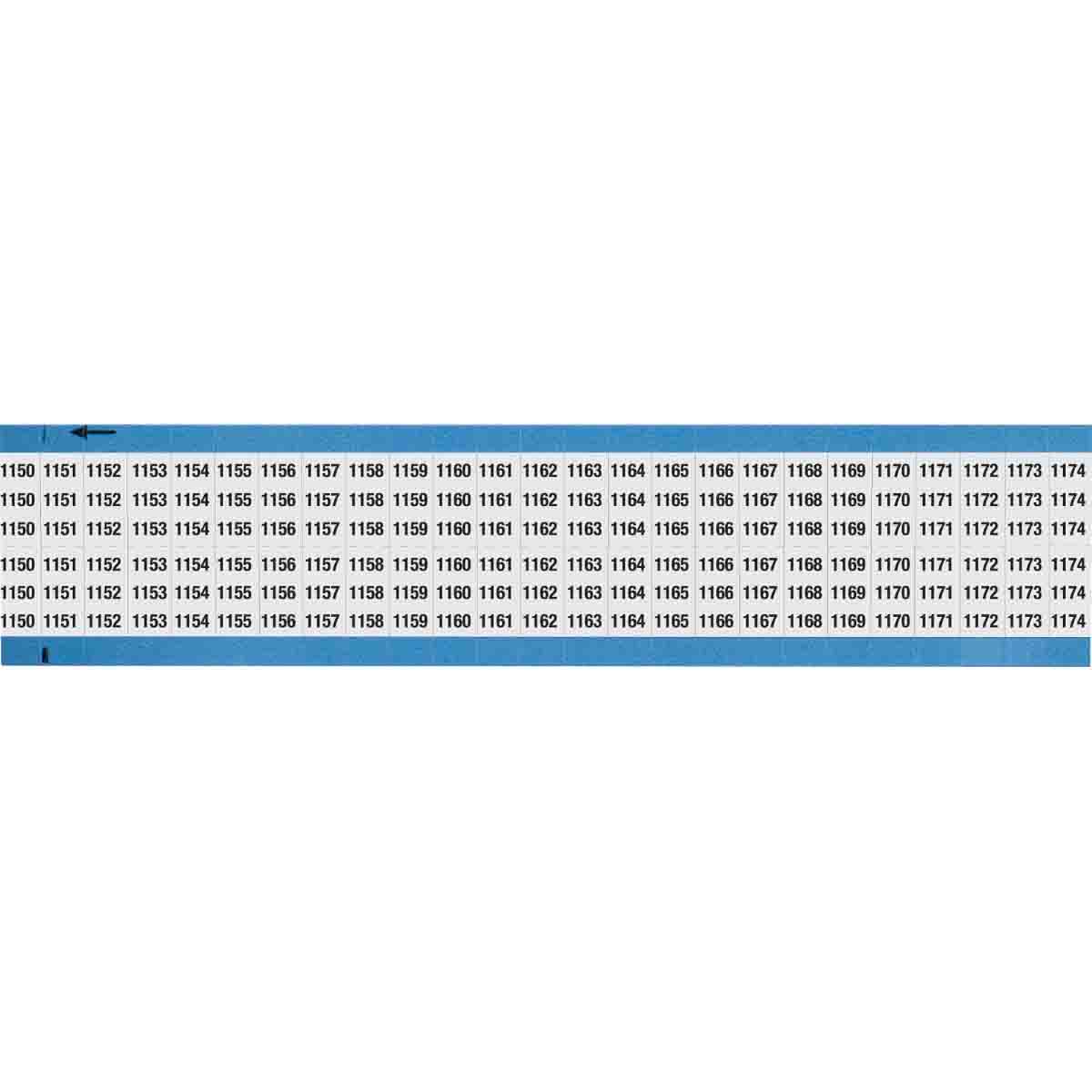 WIRE MARKER, 1.5 IN H WM-1150-1174-SC-PK
