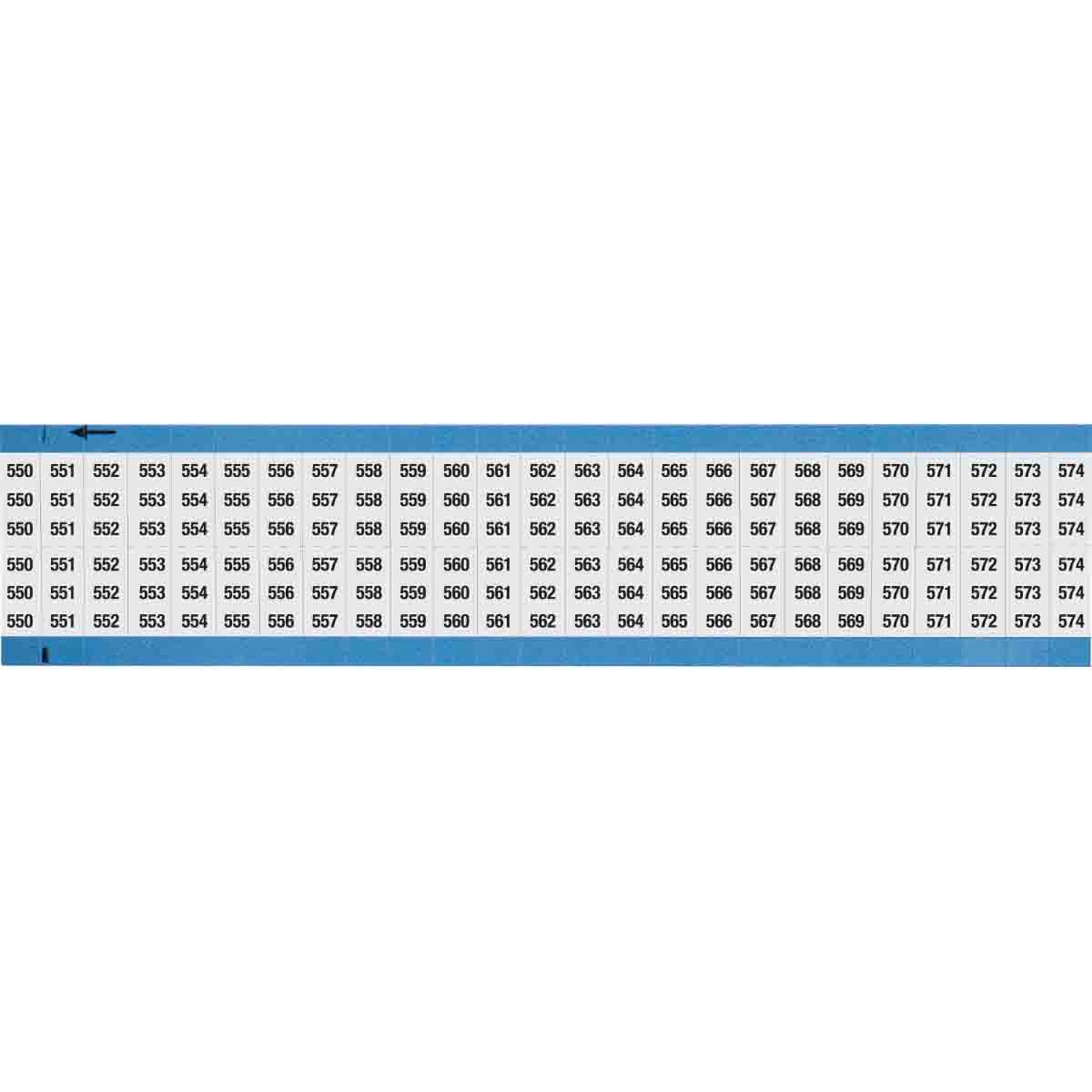 WIRE MARKER, 1.5 IN H WM-550-574-SC-PK