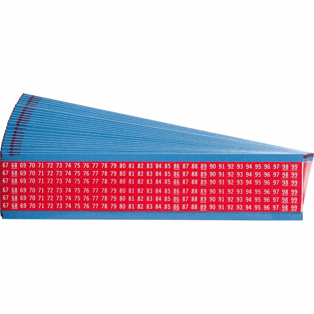 WIRE MARKER, 1.5 IN H WM-67-99-RD-PK