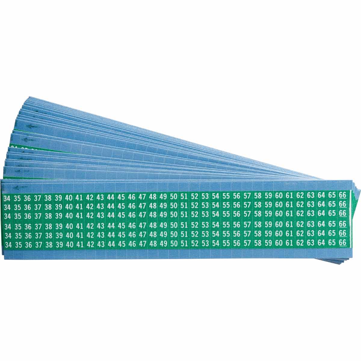 WIRE MARKER, 1.5 IN H WM-34-66-GR-PK