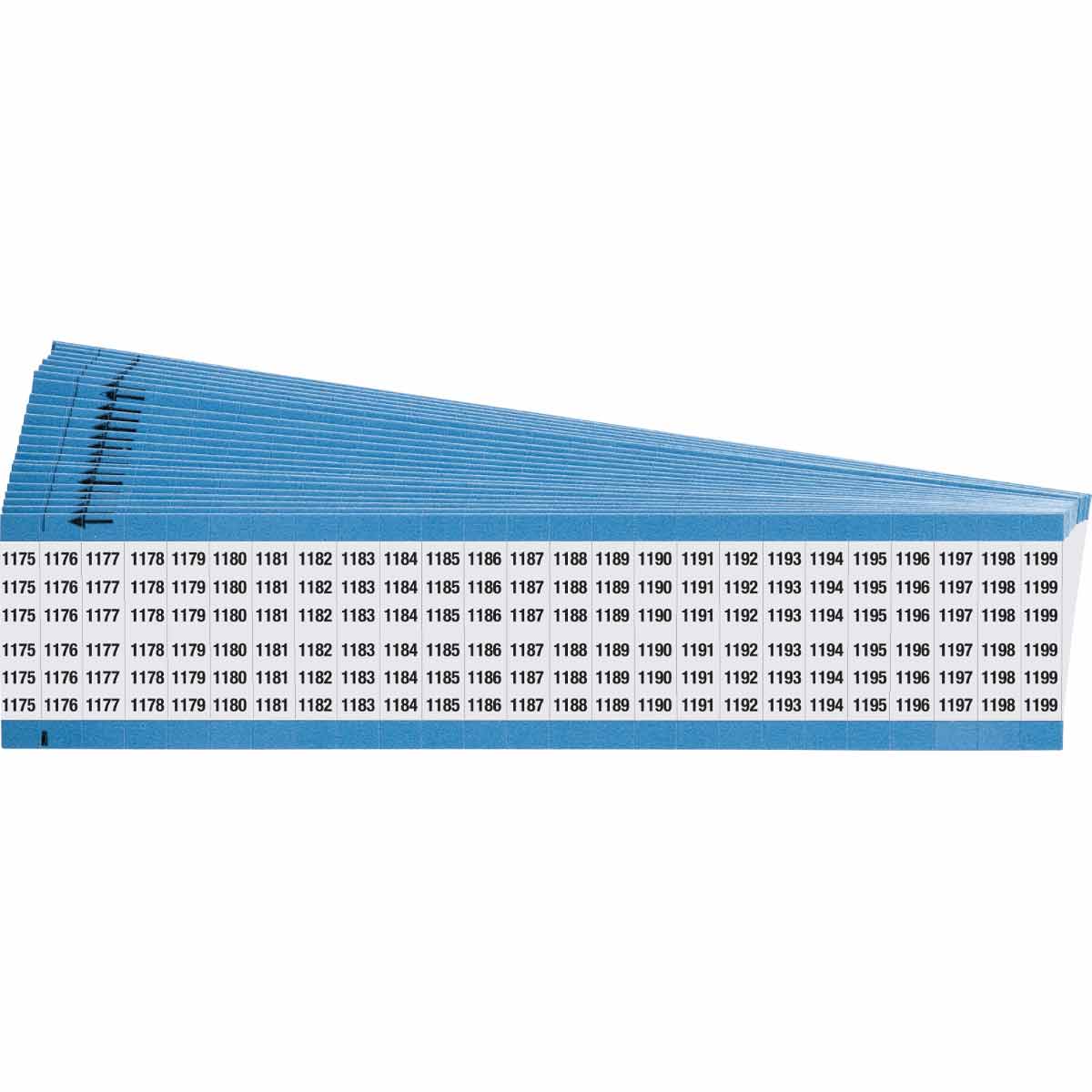 WIRE MARKER, 1.5 IN H WM-1175-1199-PK