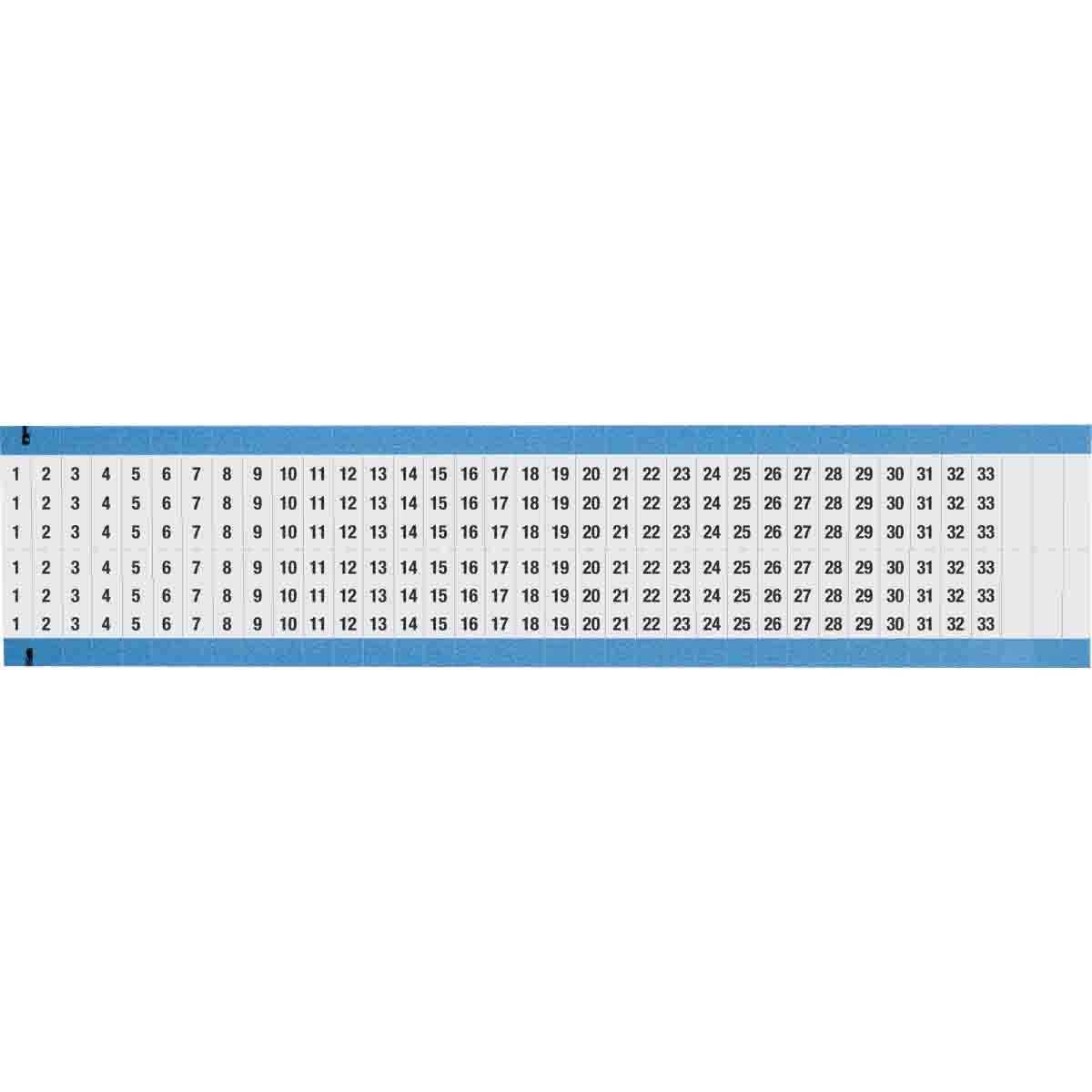 WIRE MARKER, 1.5 IN H WM-1-33-BK-SC-PK