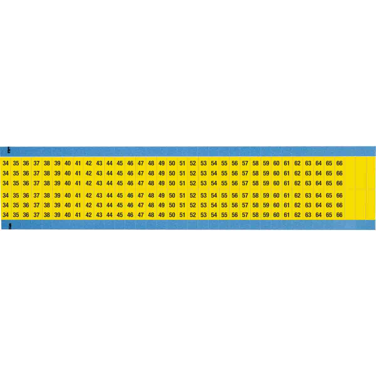 WIRE MARKER, 1.5 IN H WM-34-66-YL-SC-PK