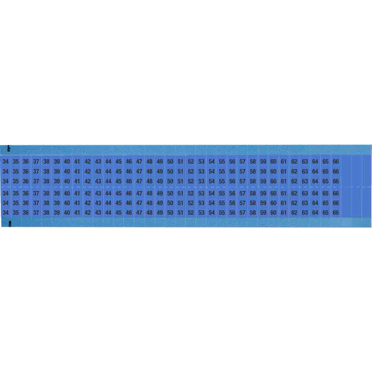 WIRE MARKER, 1.5 IN H WM-34-66-BL-SC-PK
