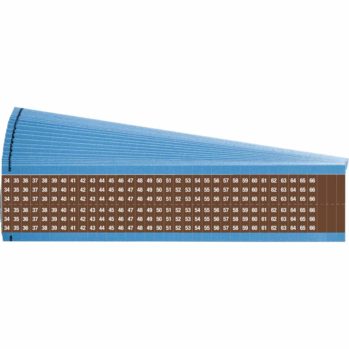 WIRE MARKER, 1.5 IN H WM-34-66-BR-PK