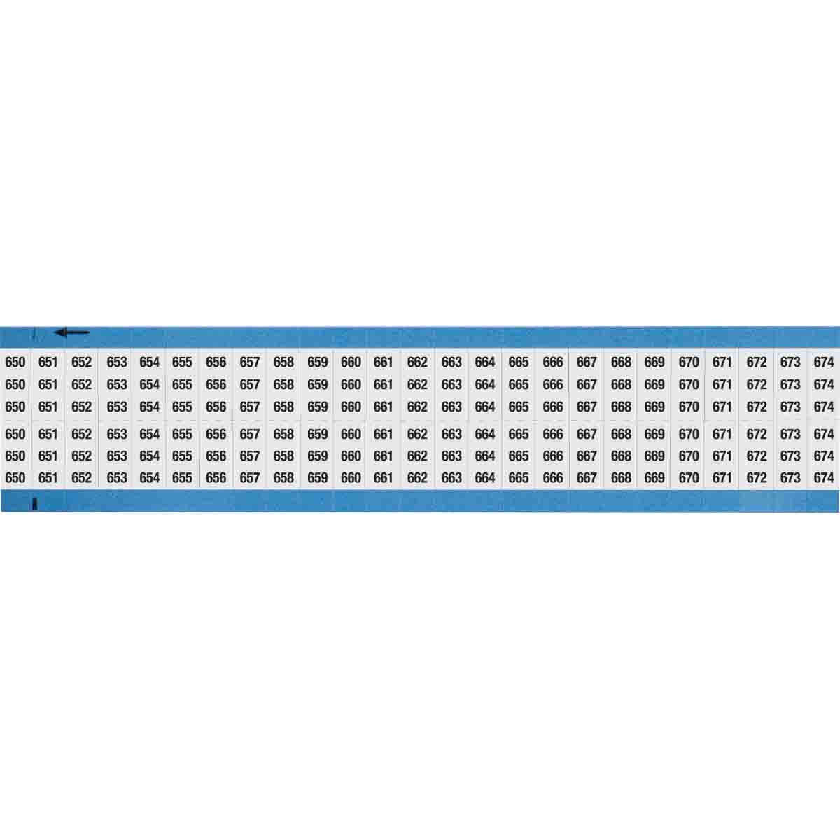 WIRE MARKER, 1.5 IN H WM-650-674-SC-PK