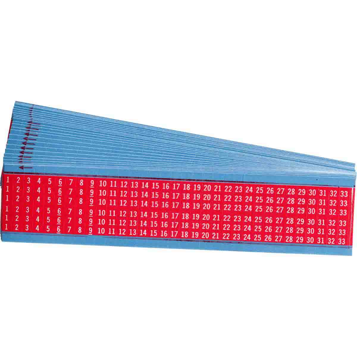 WIRE MARKER, 1.5 IN H WM-1-33-RD-PK
