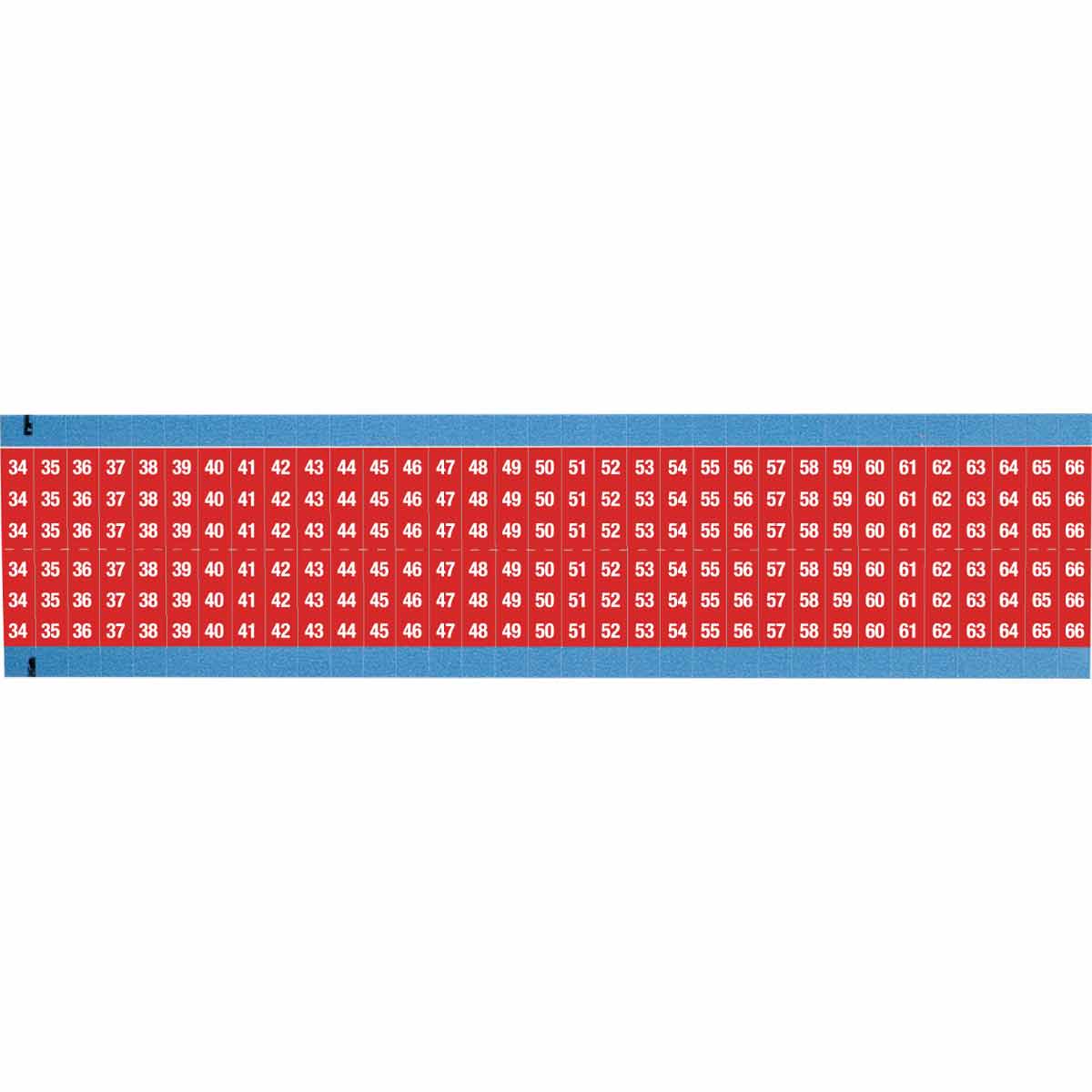 WIRE MARKER, 1.5 IN H WM-34-66-RD-SC-PK
