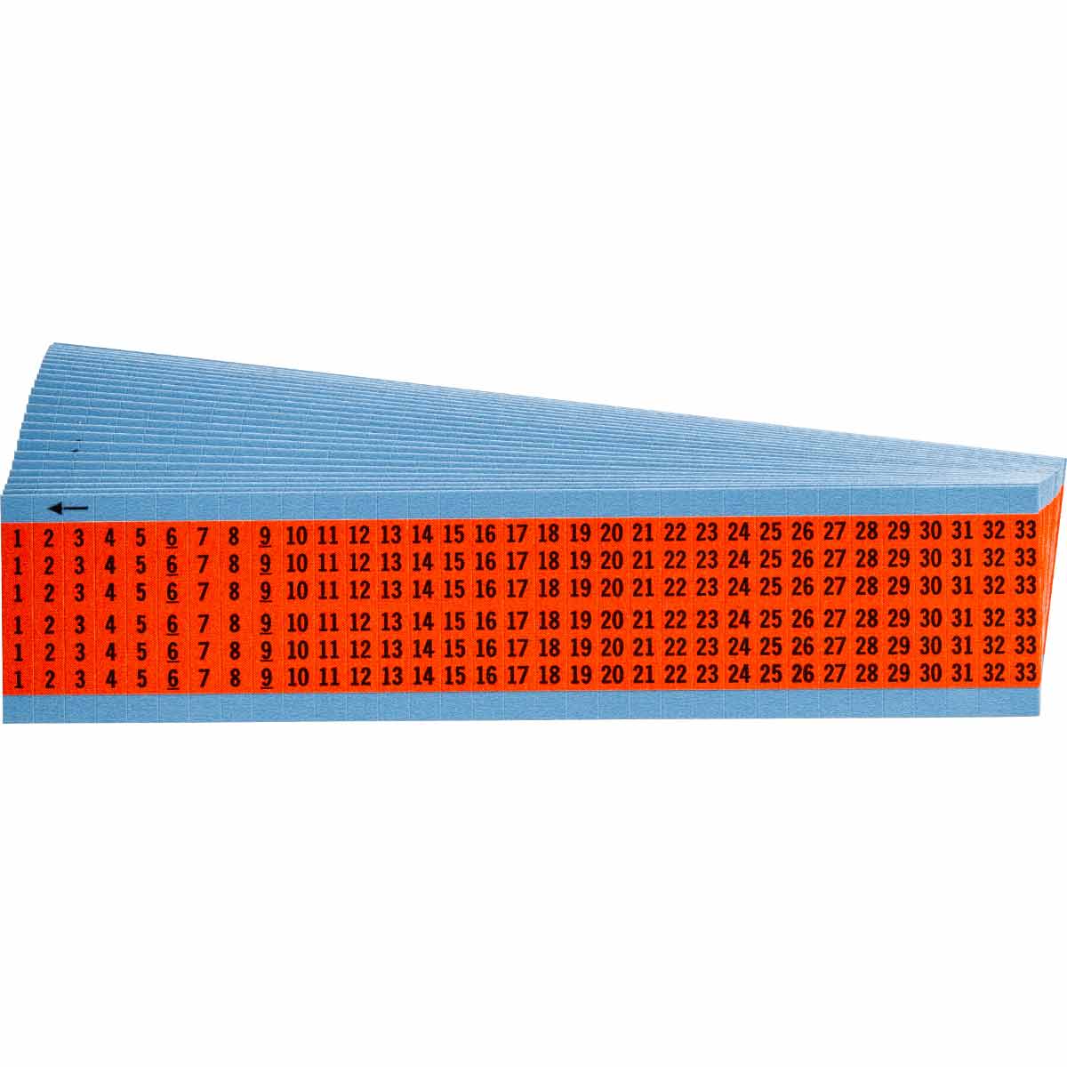 WIRE MARKER, 1.5 IN H WM-1-33-OR-PK