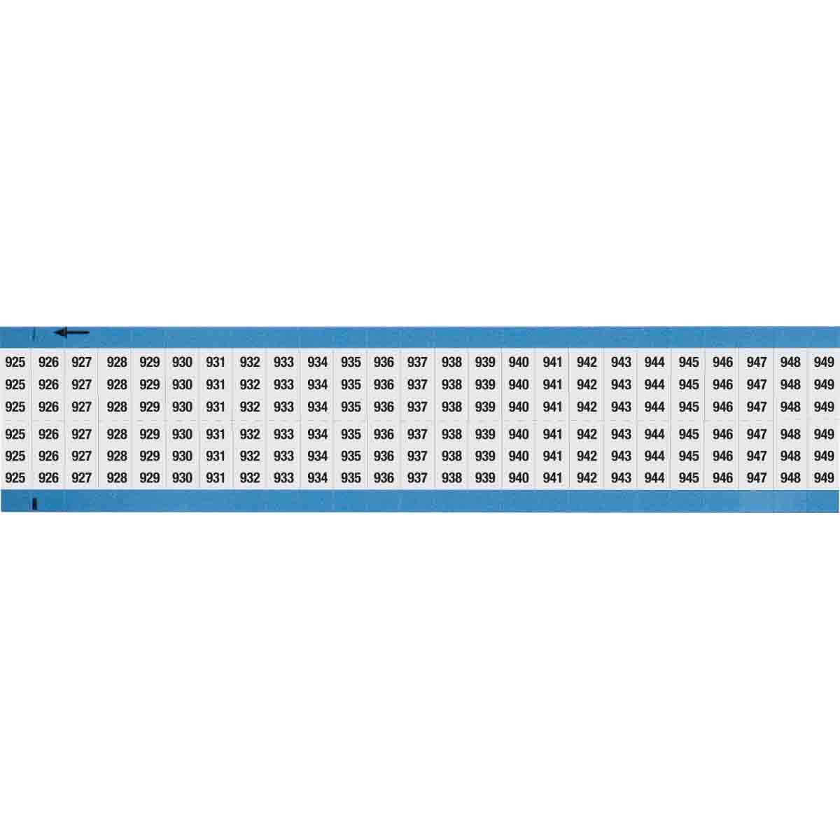 WIRE MARKER, 1.5 IN H WM-925-949-SC-PK