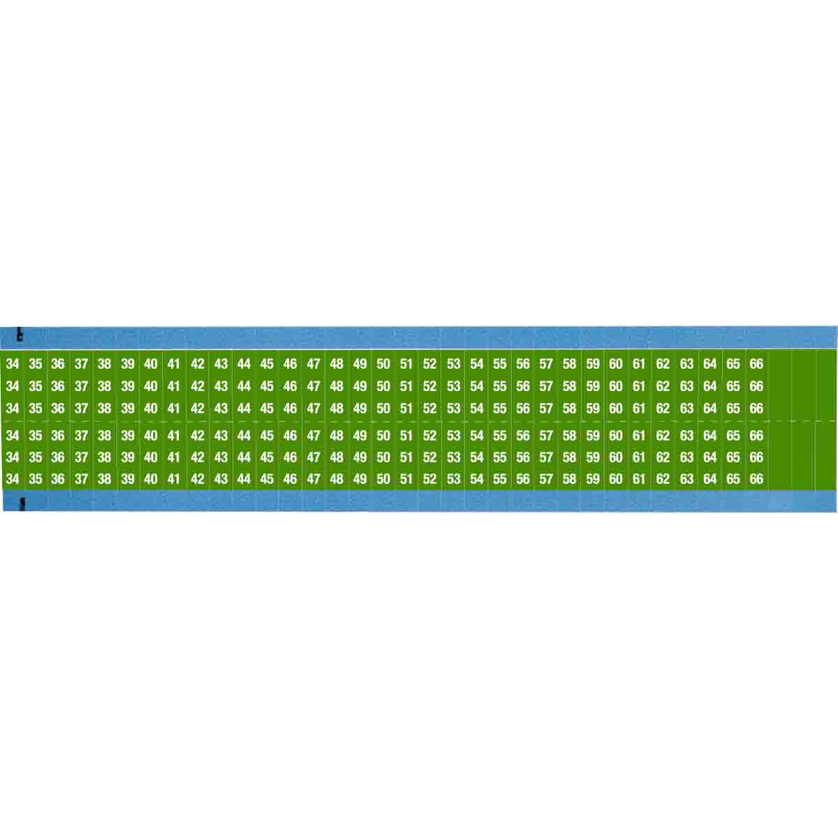 WIRE MARKER, 1.5 IN H WM-34-66-GR-SC-PK