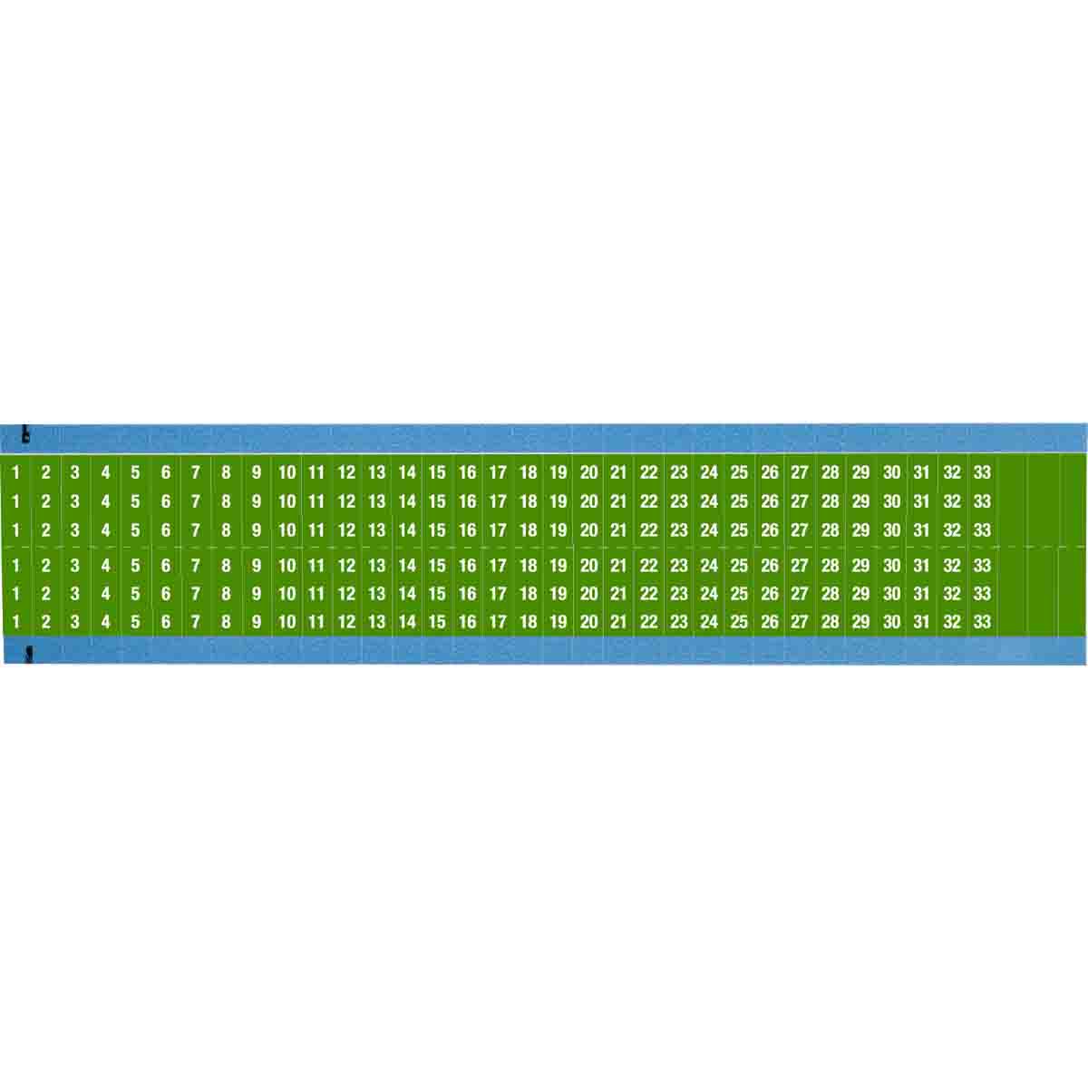 WIRE MARKER, 1.5 IN H WM-1-33-GR-SC-PK