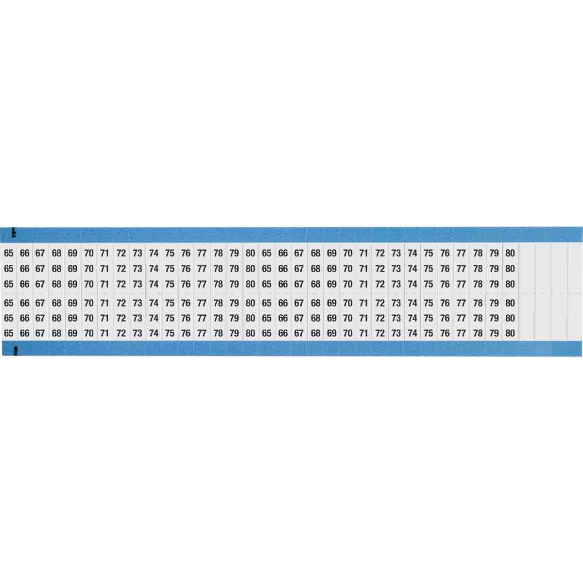 WIRE MARKER, 1.5 IN H WM-65-80-DC-SC-PK