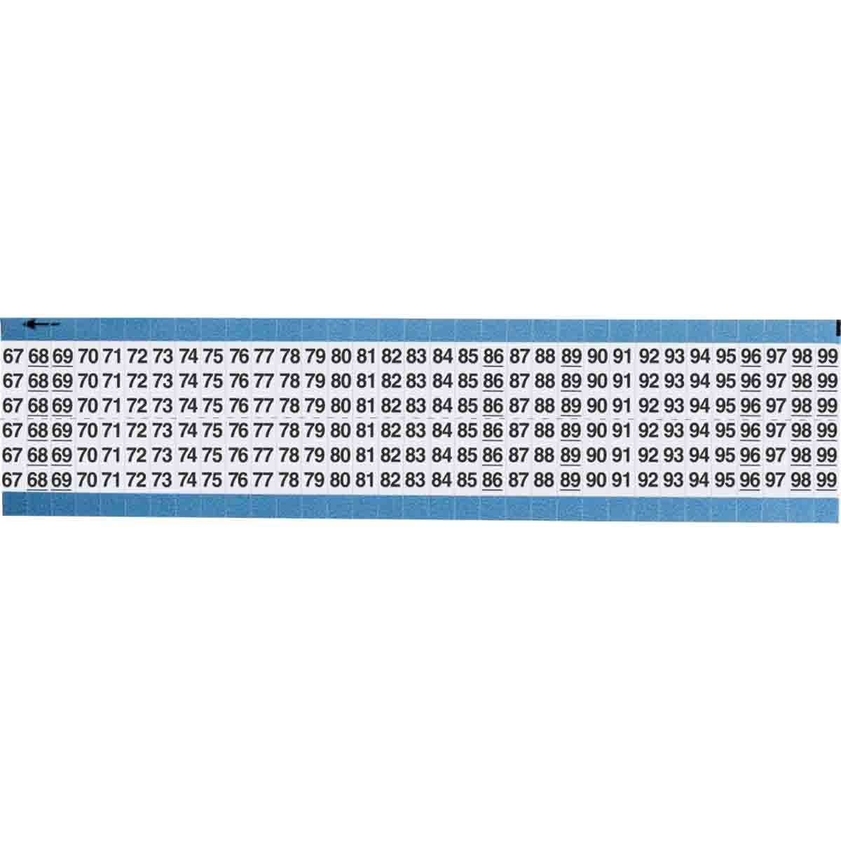 WIRE MARKER, 1.5 IN H TWM-67-99-SC-PK