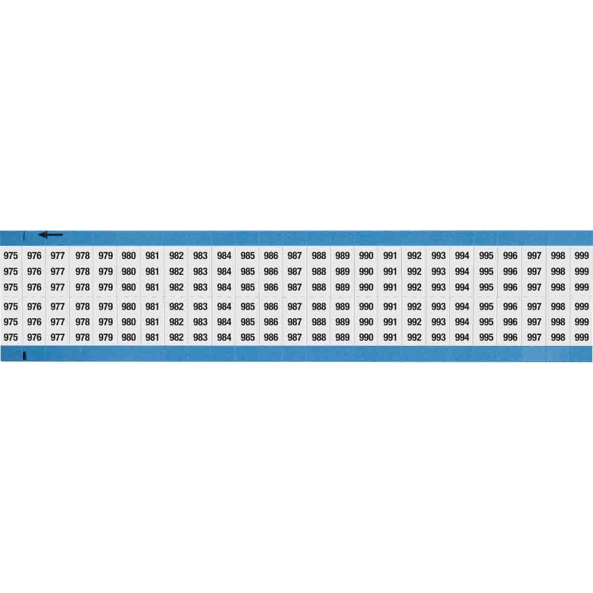 WIRE MARKER, 1.5 IN H WM-975-999-SC-PK