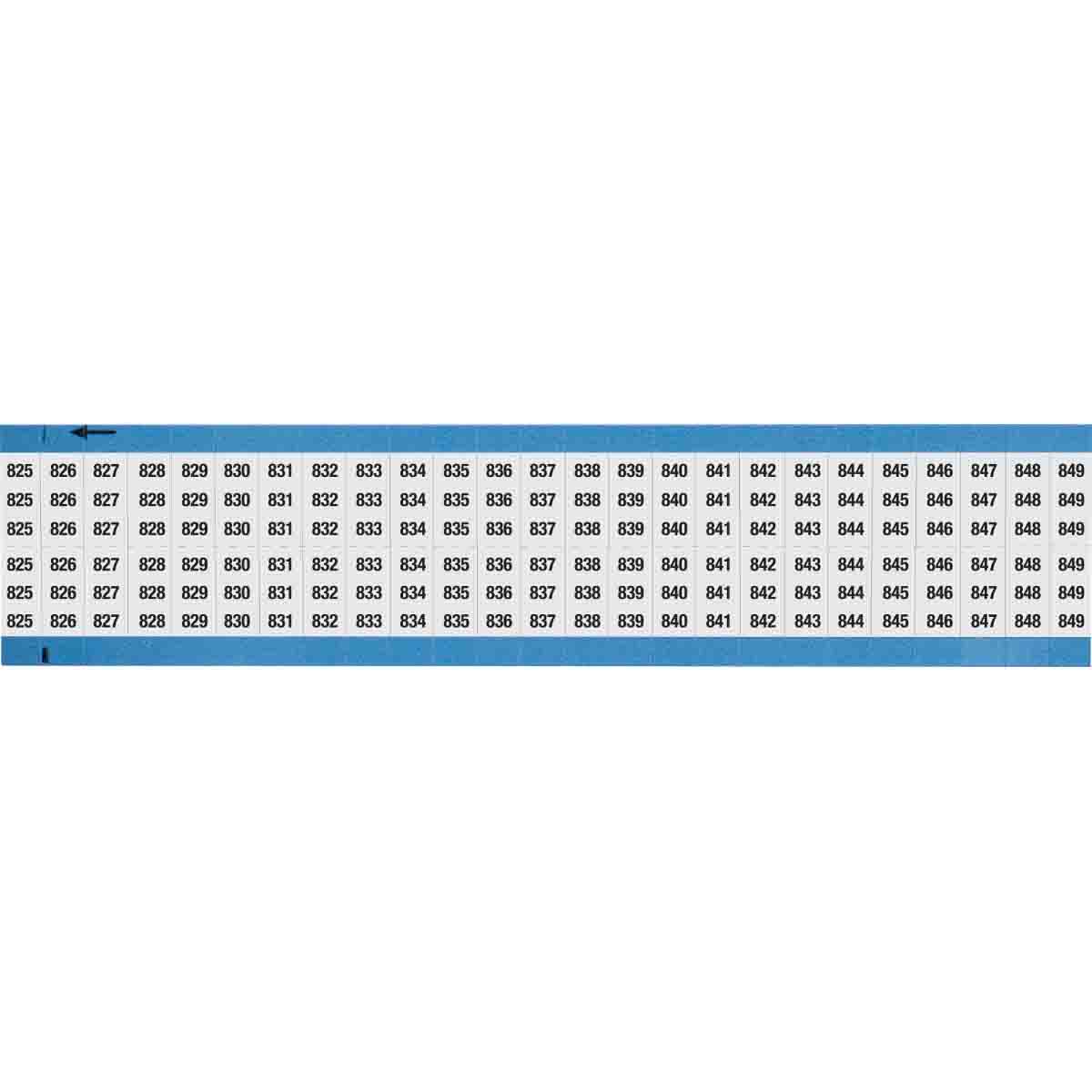 WIRE MARKER, 1.5 IN H WM-825-849-SC-PK