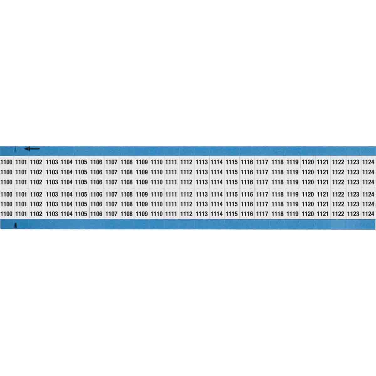 WIRE MARKER, 1.5 IN H WM-1100-1124-SC-PK