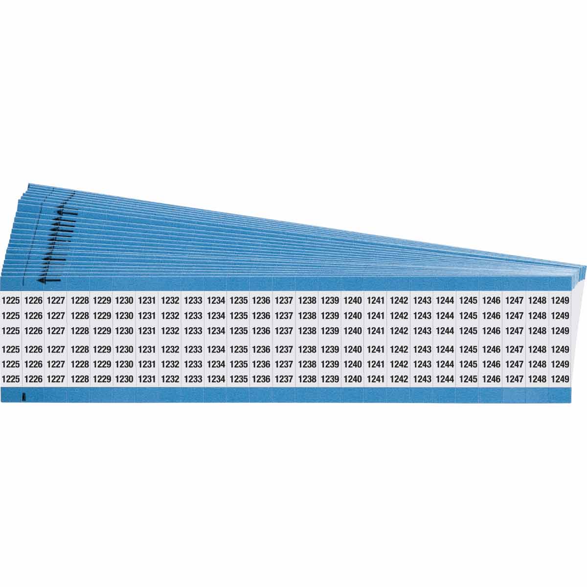 WIRE MARKER, 1.5 IN H WM-1225-1249-PK