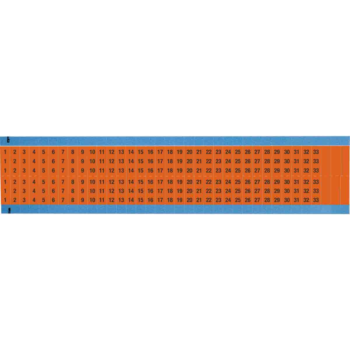 WIRE MARKER, 1.5 IN H WM-1-33-OR-SC-PK