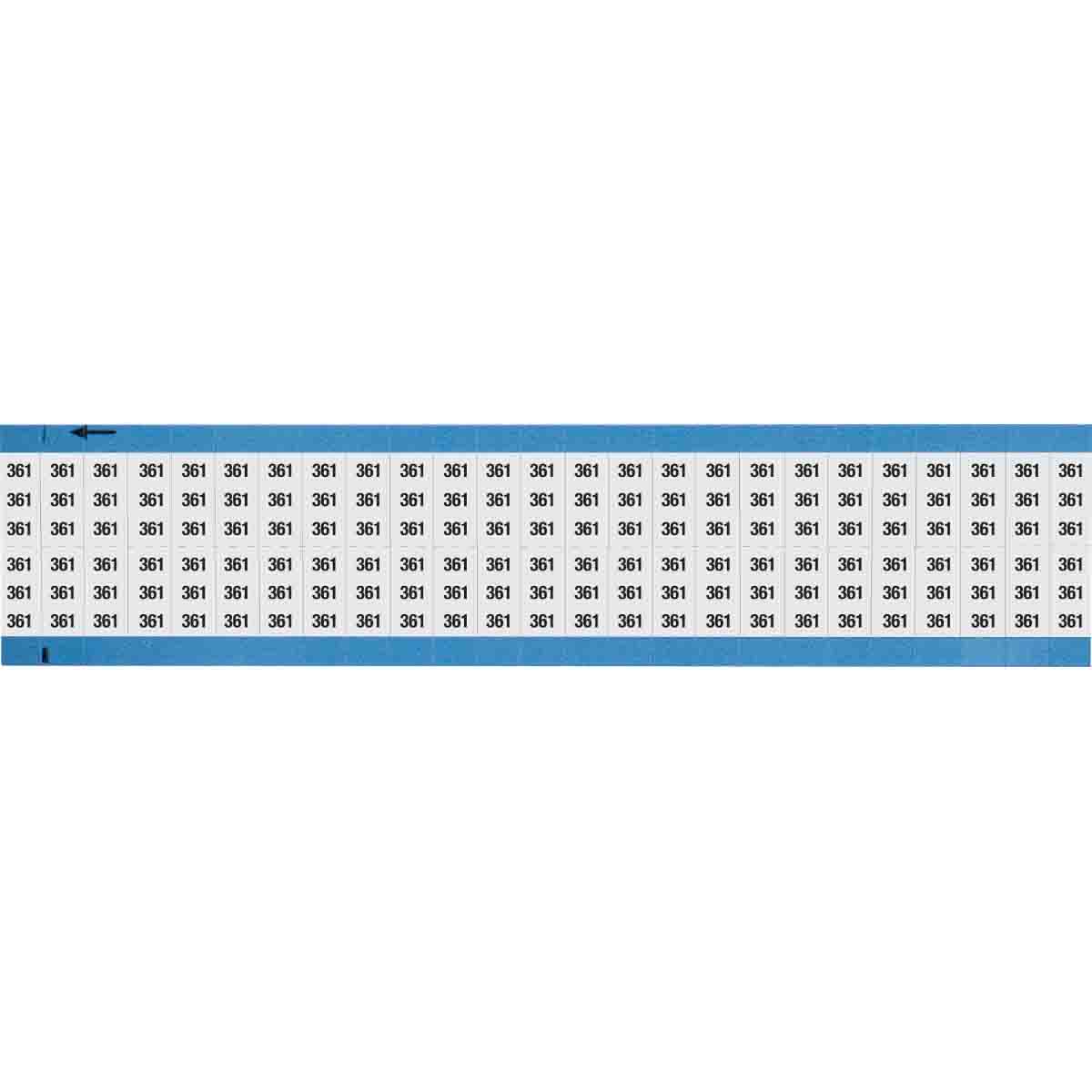 WIRE MARKER, 0.75 IN HX0.36 IN W