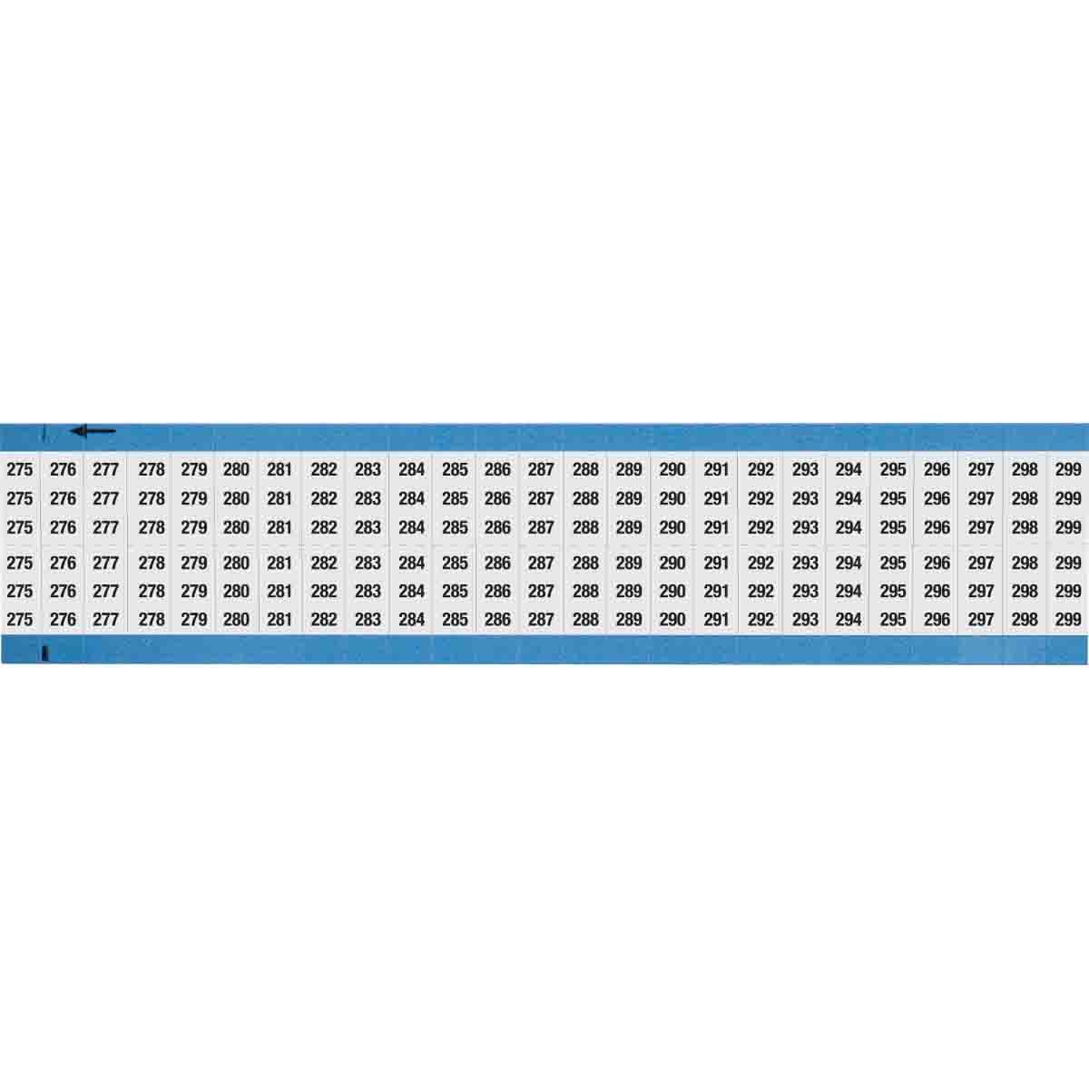 WIRE MARKER, 1.5 IN H WM-275-299-SC-PK