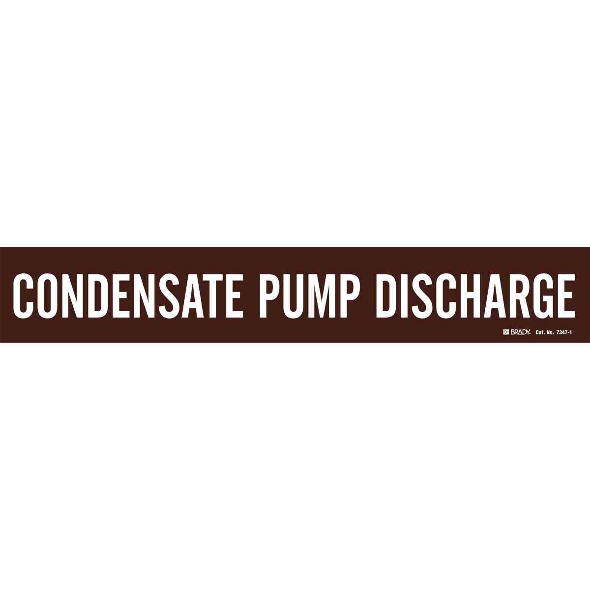 CONDENSATE PUMP DISCHARGE WHITE / BROWN