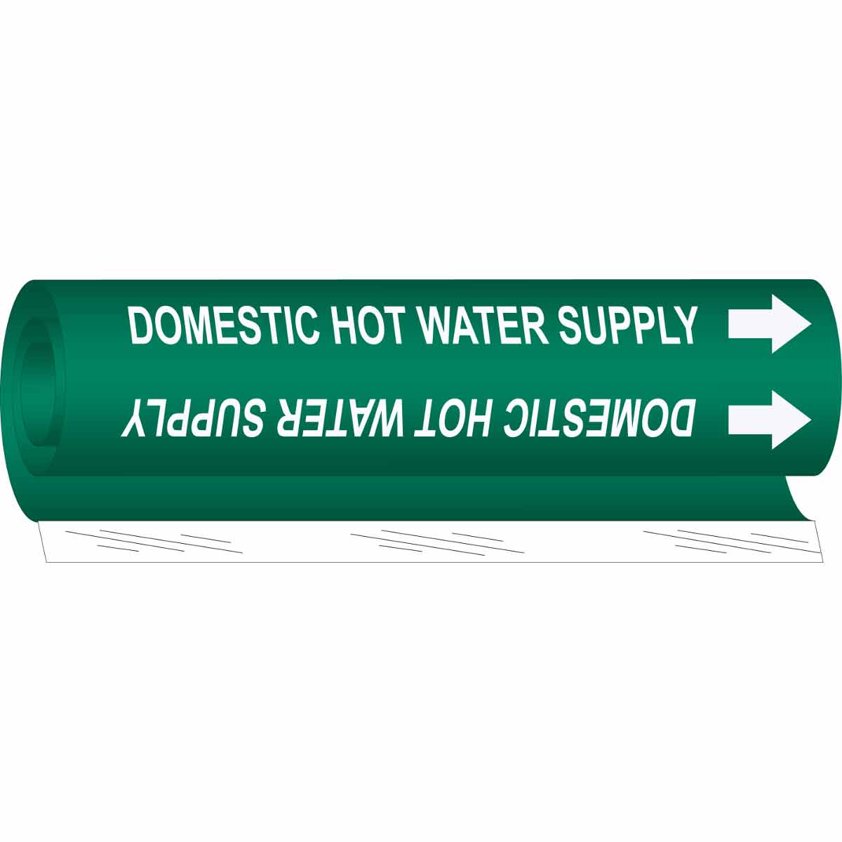 DOMESTIC HOT WATER SUPPLY WHITE / GREEN