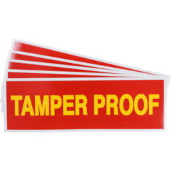 (ACC) TAMPER PROOF LABEL, PK/5 TAMPER