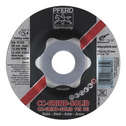 4-1/2 CC-GRIND-SOLID DISC 7/8 AH SG F/
