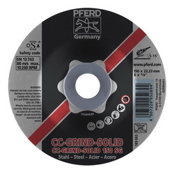 6IN CC-GRIND-SOLID DISC 7/8 AH SG F/