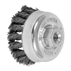 2-3/4 KNOT WIRE CUP BRUSH .020 CS WIRE,