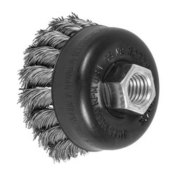 2-3/4 KNOT WIRE CUP BRUSH .014 SS WIRE,