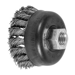 2-3/4 KNOT WIRE CUP BRUSH .020 SS WIRE,