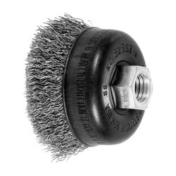 2-3/4 CRIMPED WIRE CUP BRUSH .014 SS